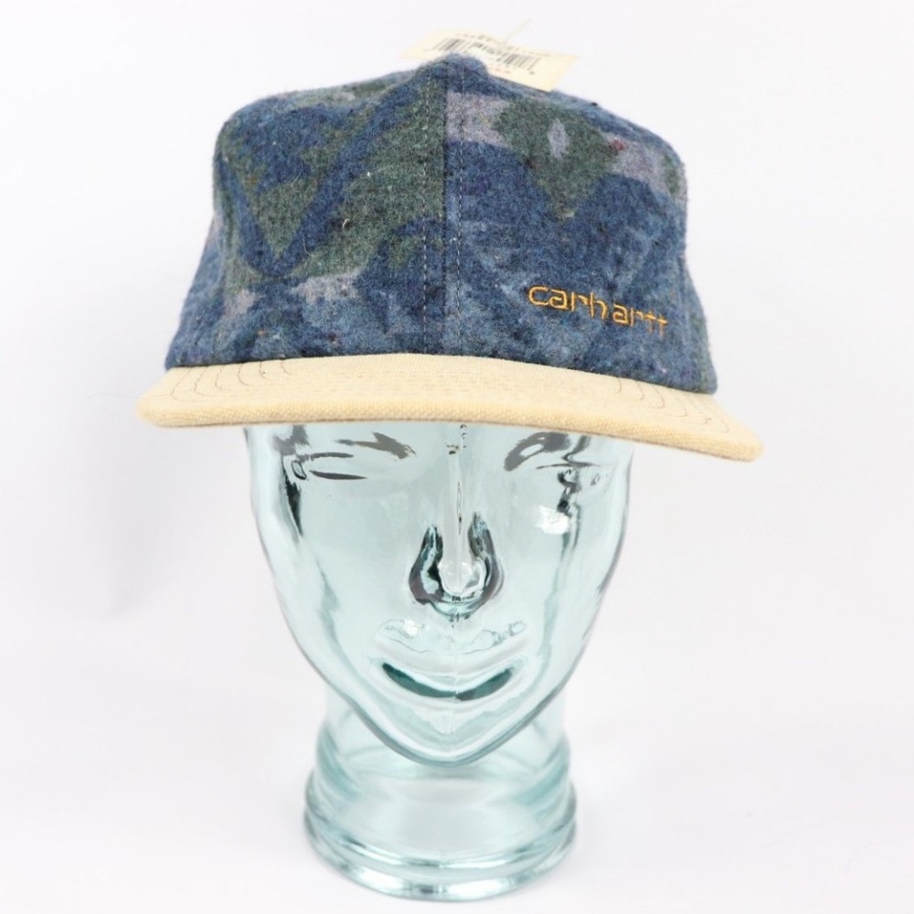 Vintage New Carhartt Navajo Print Spell Out Hat - Picture 1 of 8